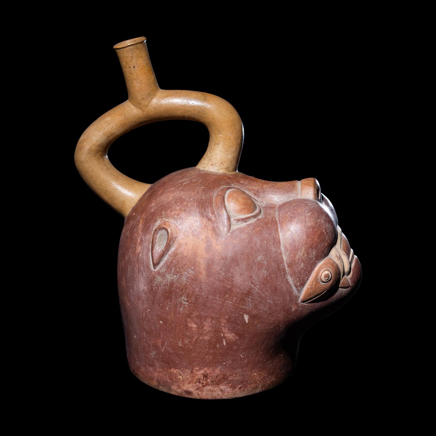 A Moche Sea Lion Effigy Vessel