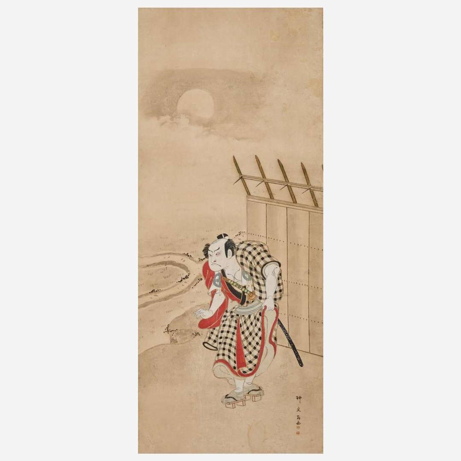 Yanagi Buncho 日本六开屏风 (Japanese b.1764-d.1801)
