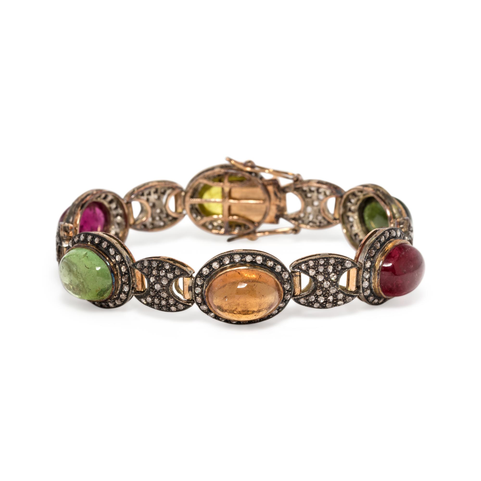 TOURMALINE AND DIAMOND BRACELET