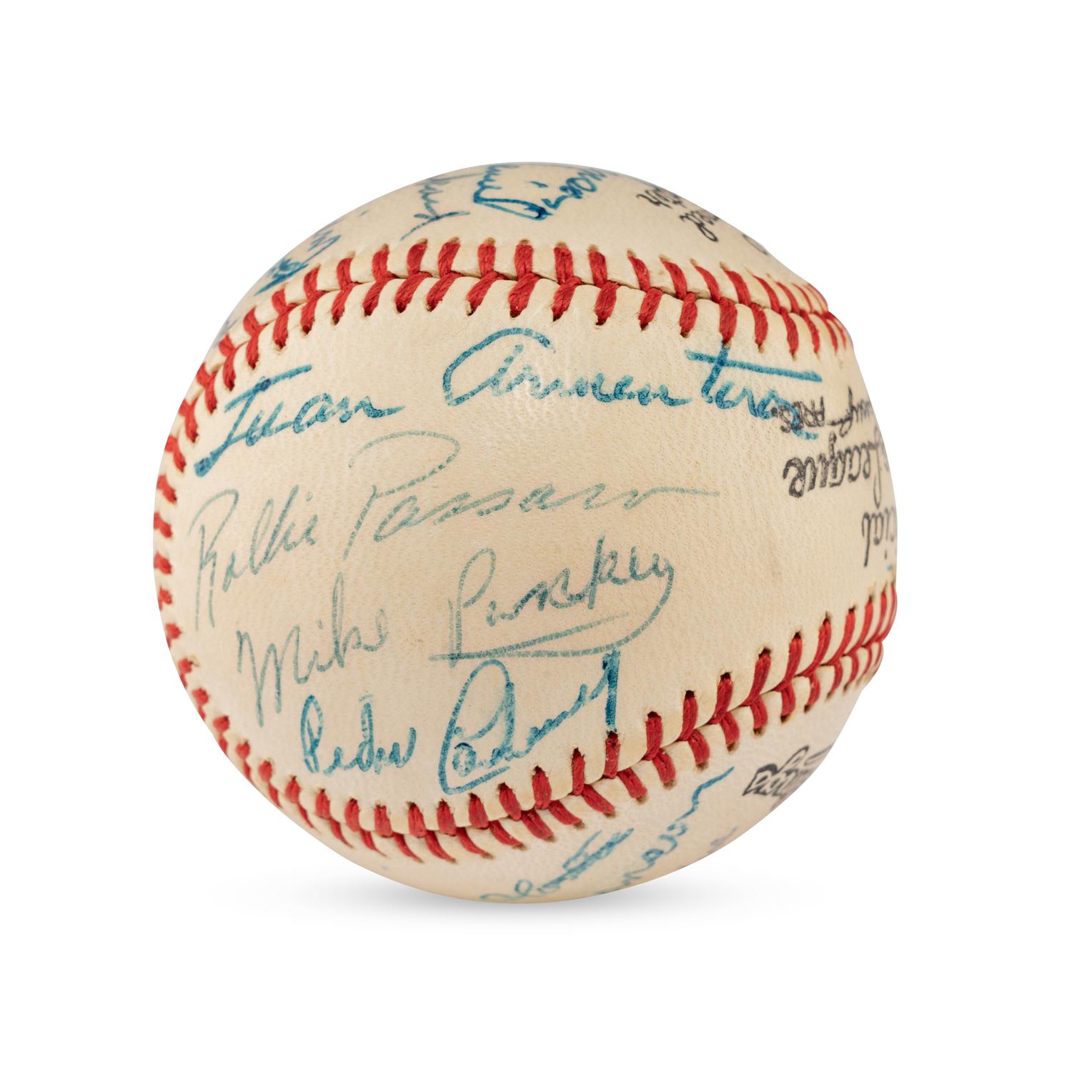 A 1958 Winston Salem Red Birds Team Signed Autograph Baseball