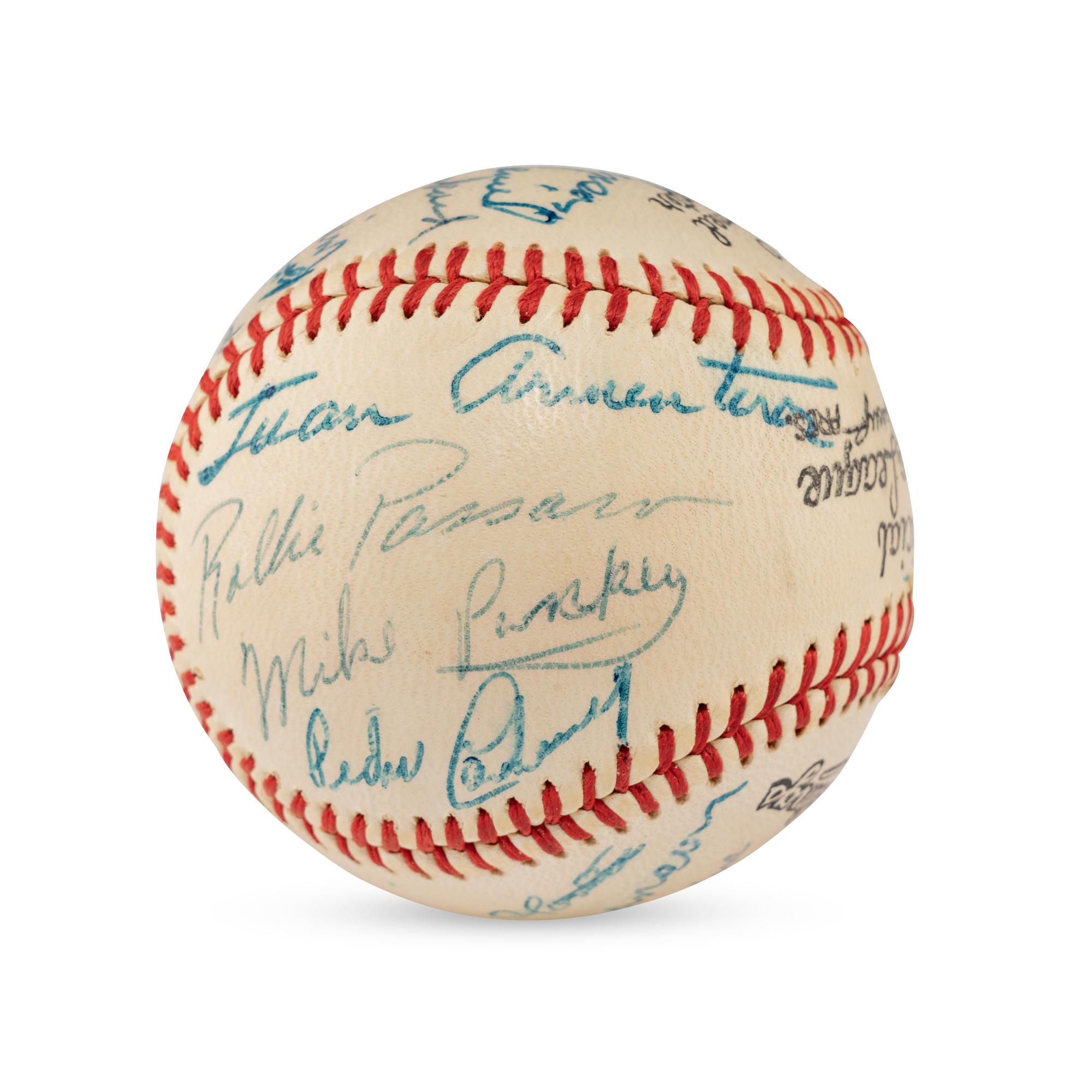 A 1958 Winston Salem Red Birds Team Signed Autograph Baseball
