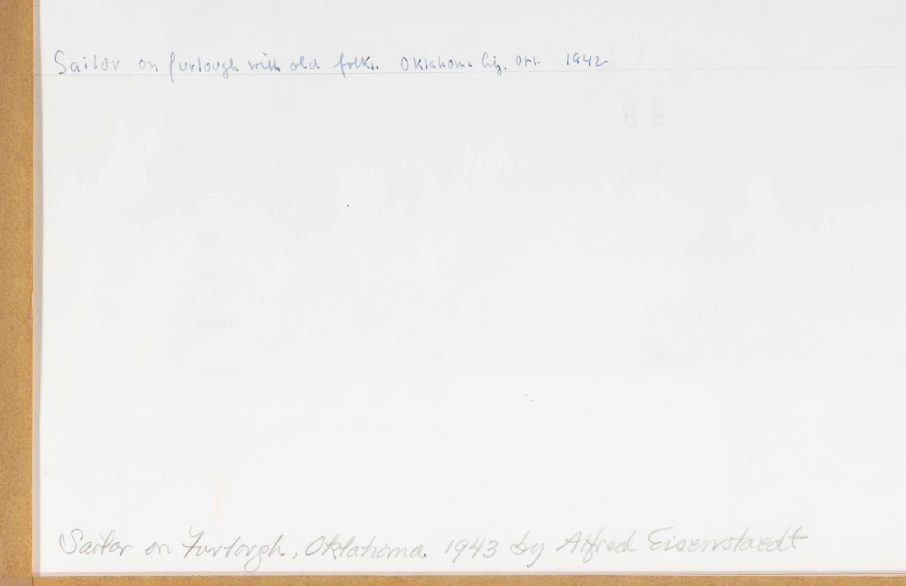 Sailor on Furlough, Oklahoma, 1943; printed 1993