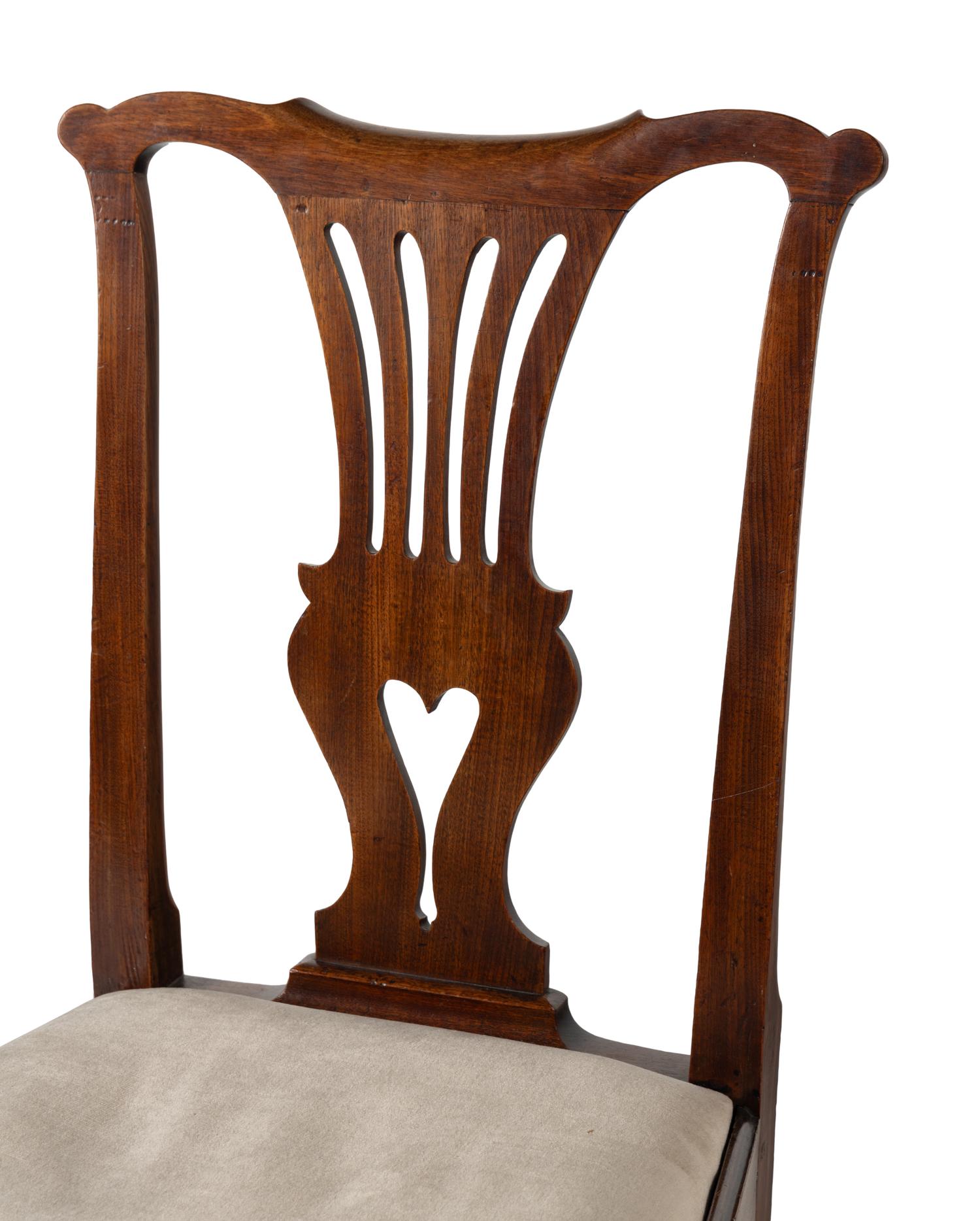 A Pair of George III Mahogany Side Chairs