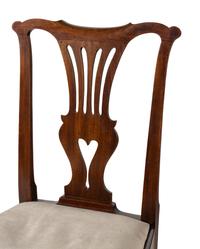 A Pair of George III Mahogany Side Chairs