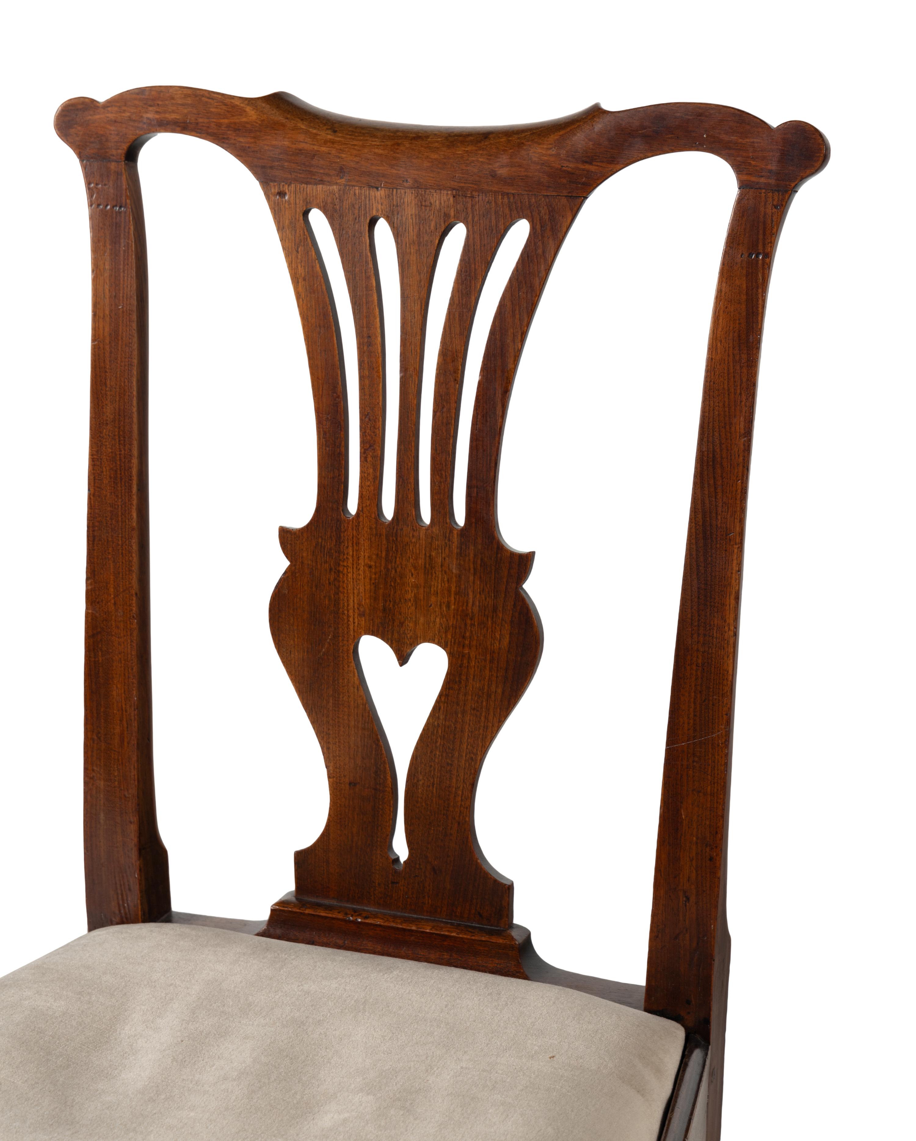 A Pair of George III Mahogany Side Chairs