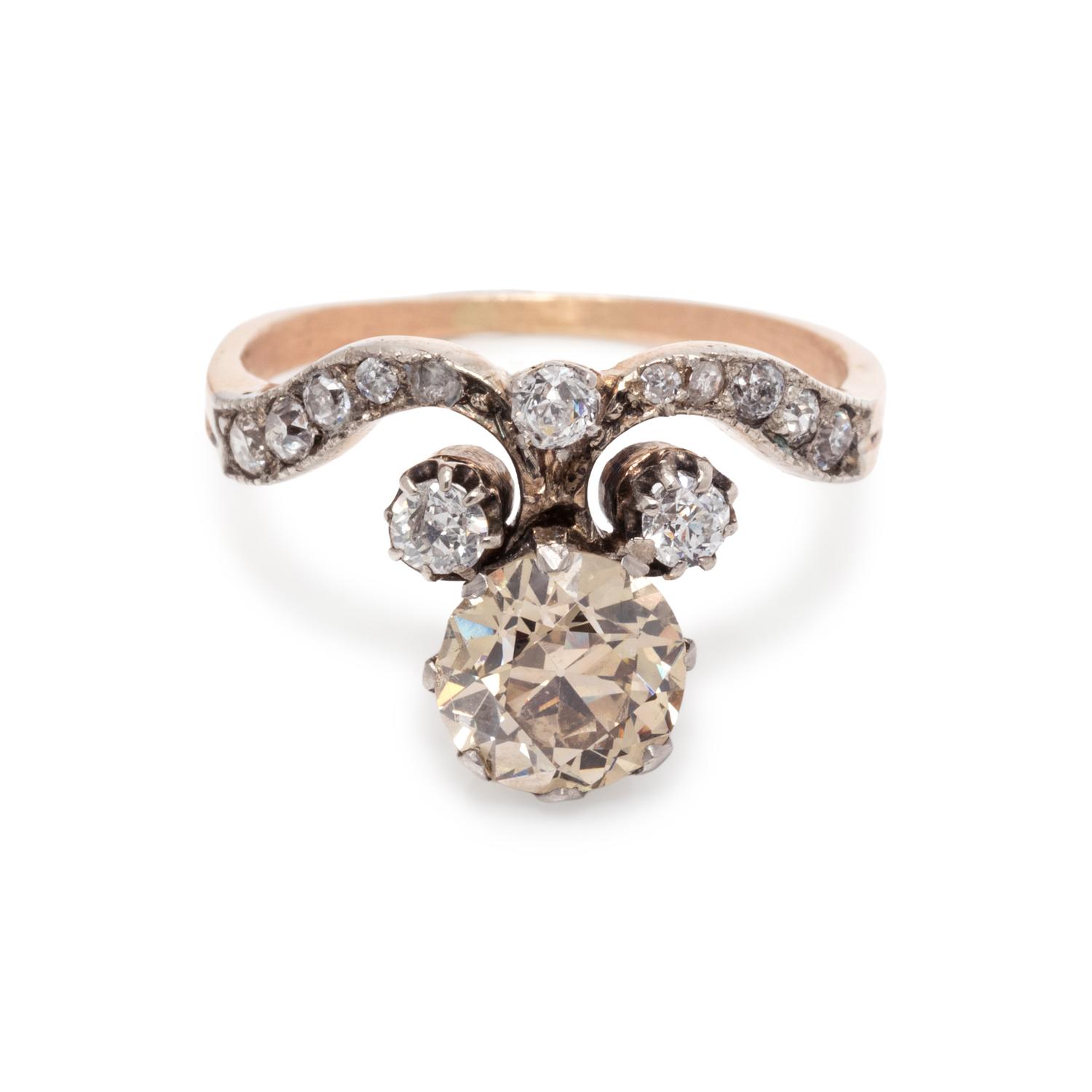 ANTIQUE, DIAMOND RING