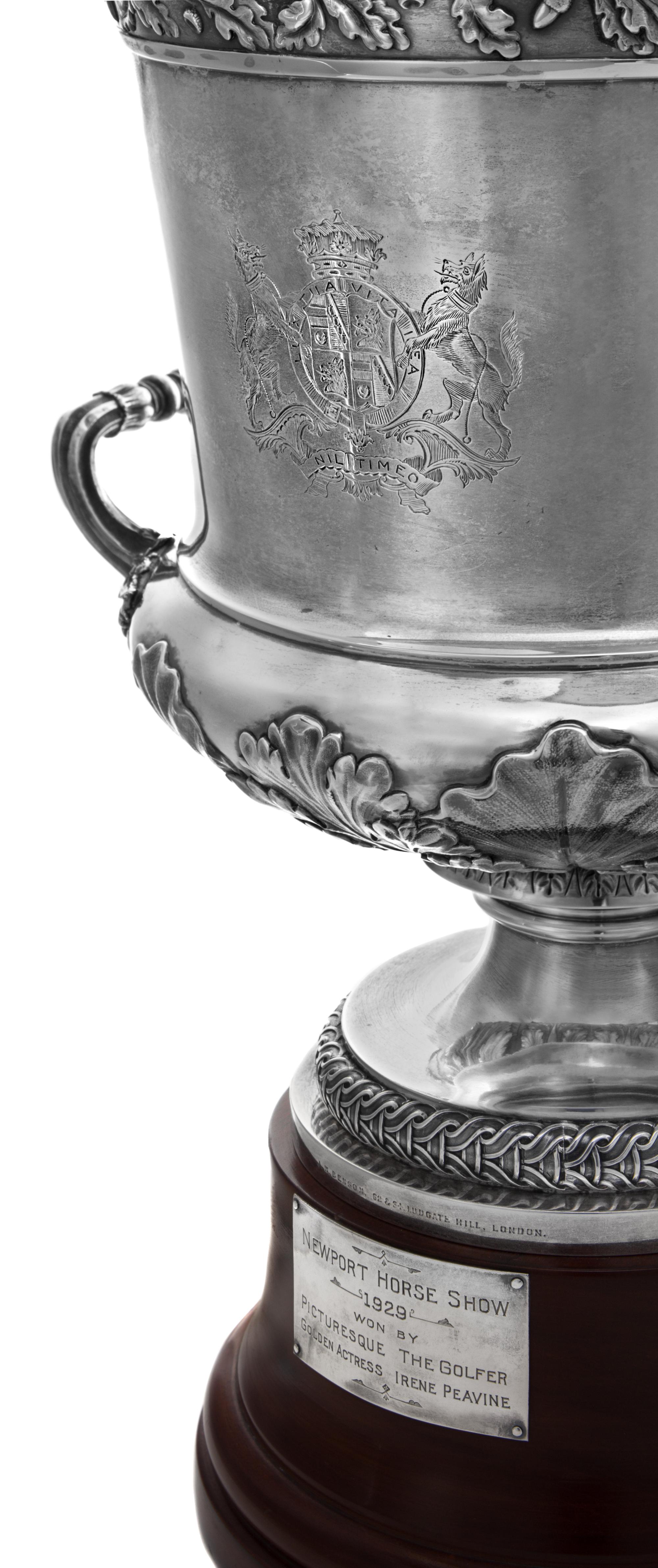 A George III Silver Wine Cooler, George Smith III & William Fearn, London, 1792, of urn form with upturned handles, the neck decorated