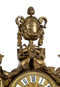 A French Gilt Bronze Cartel Clock