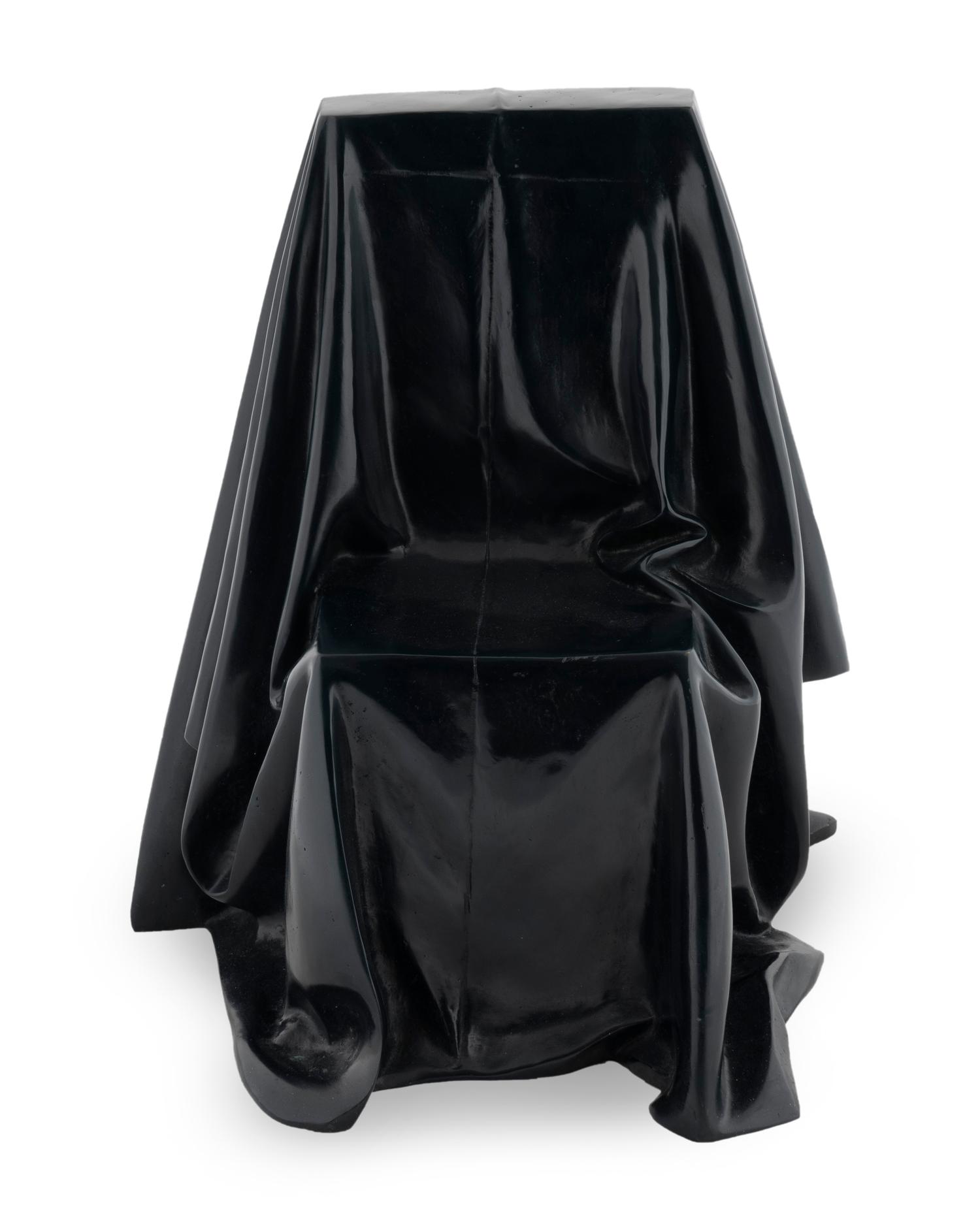 Draped Bronze Chair