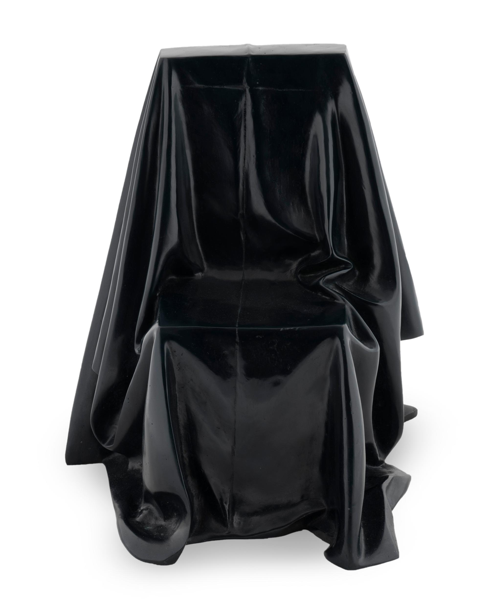 Draped Bronze Chair