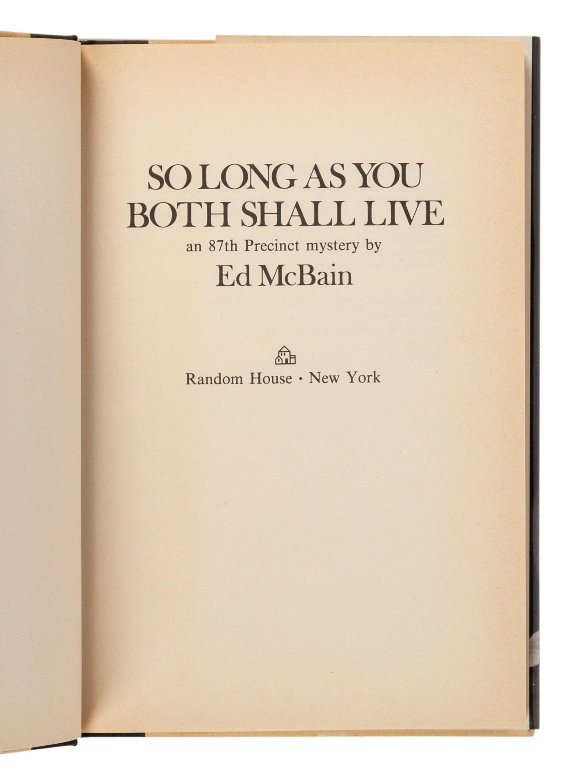 HUNTER, Evan (“Ed McBain”) (1926-2005). A group of 23 works by Hunter from the 87th Precinct Novels series, MOST FIRST EDITIONS, MANY SIGNED, comprising: