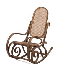 An Italian Thonet Style Bentwood Rocking Chair Height 41 1/2 inches. — MID 20TH CENTURY