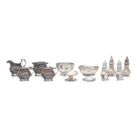 A Group of Twelve Silver Table Articles