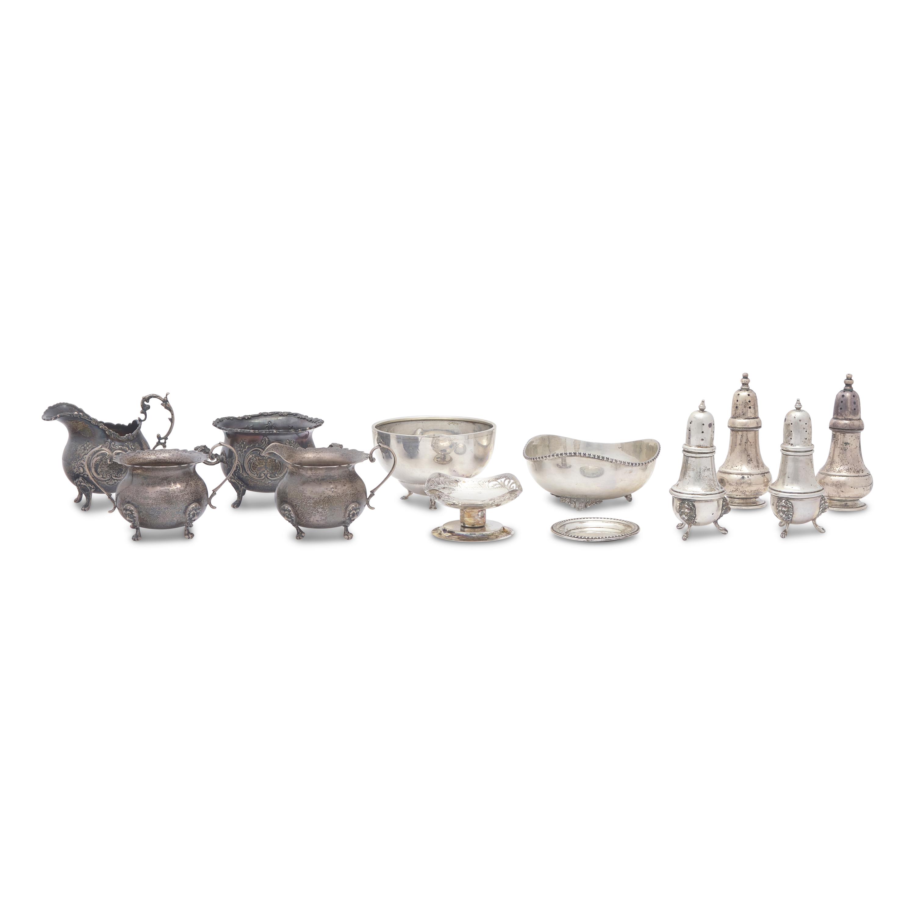 A Group of Twelve Silver Table Articles