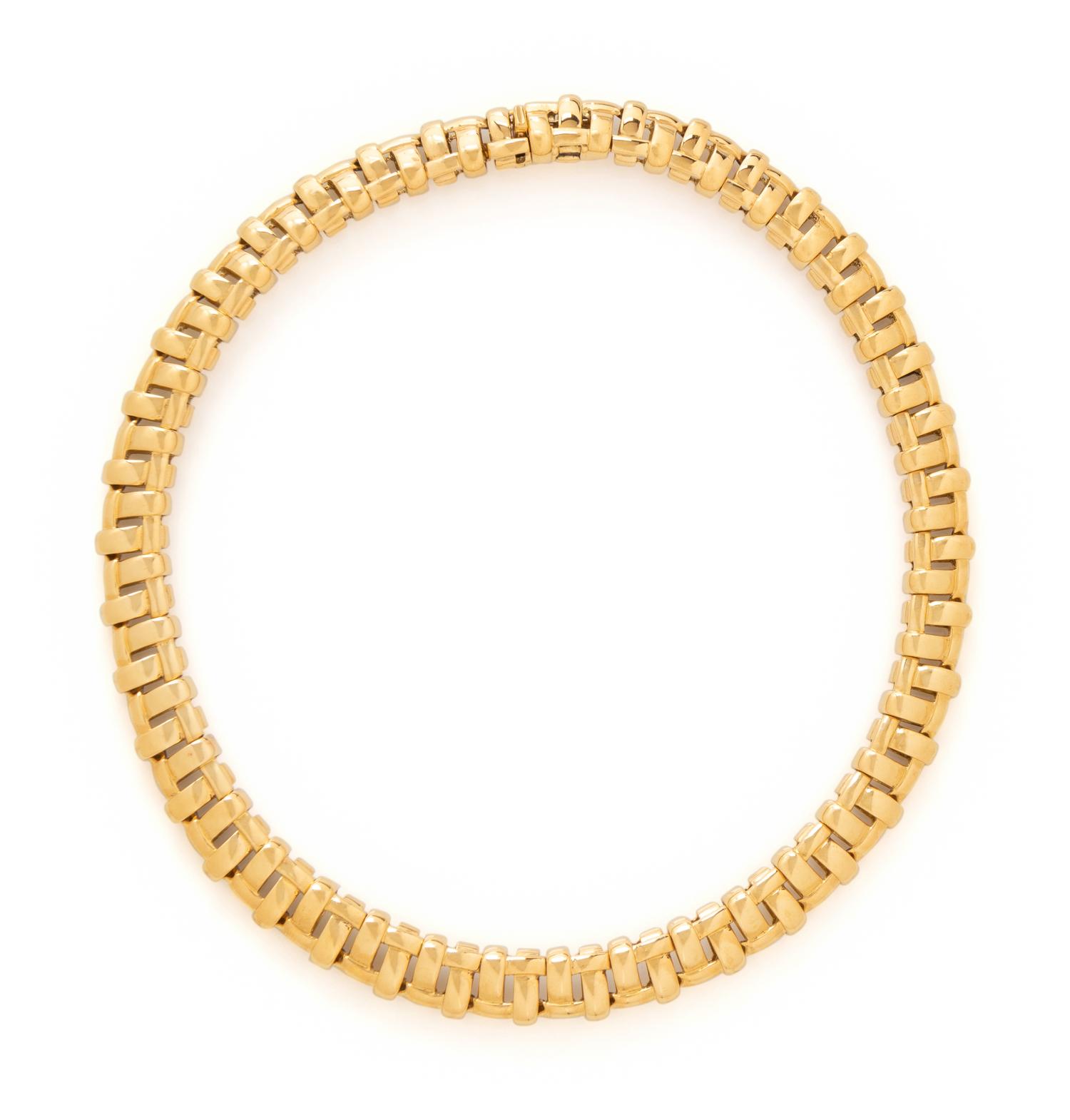 TIFFANY & CO., YELLOW GOLD NECKLACE