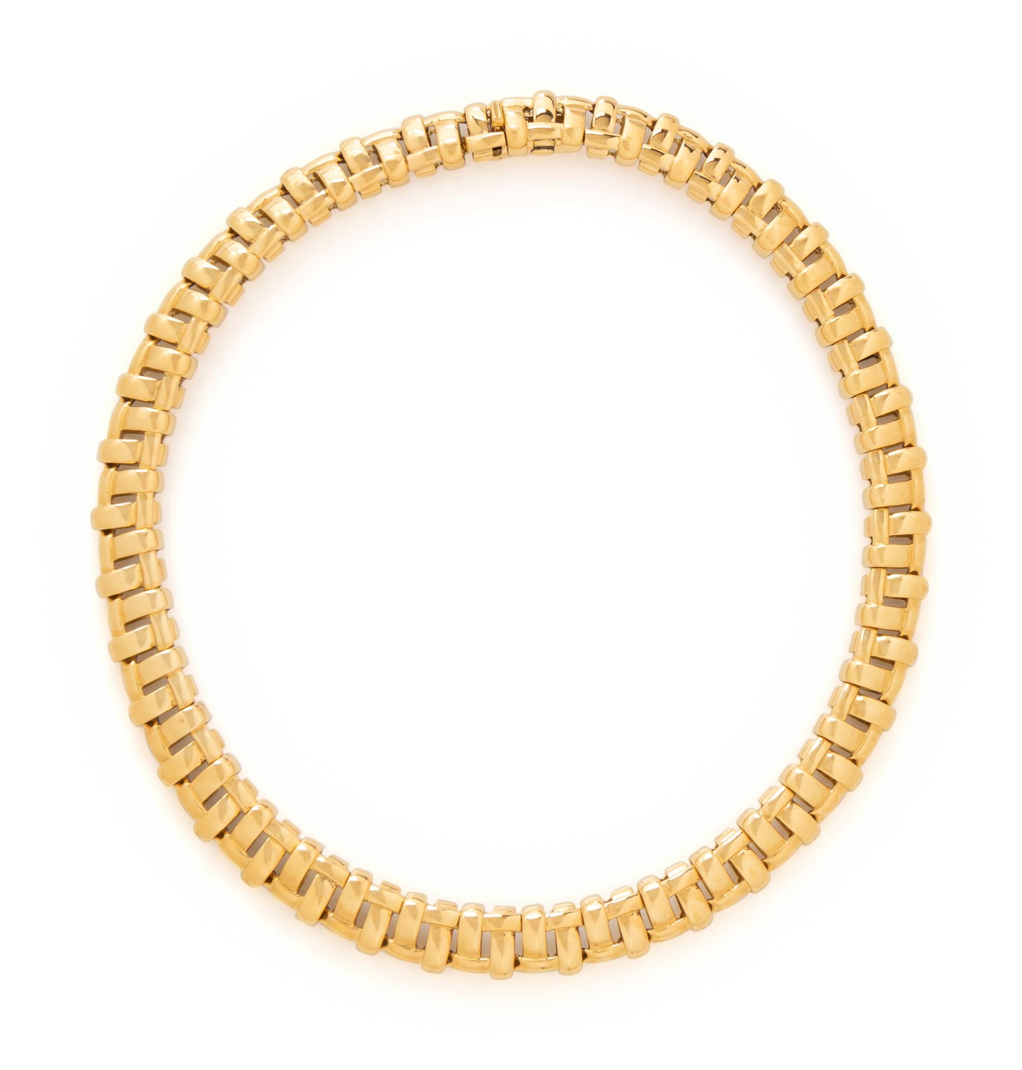 TIFFANY & CO., YELLOW GOLD NECKLACE