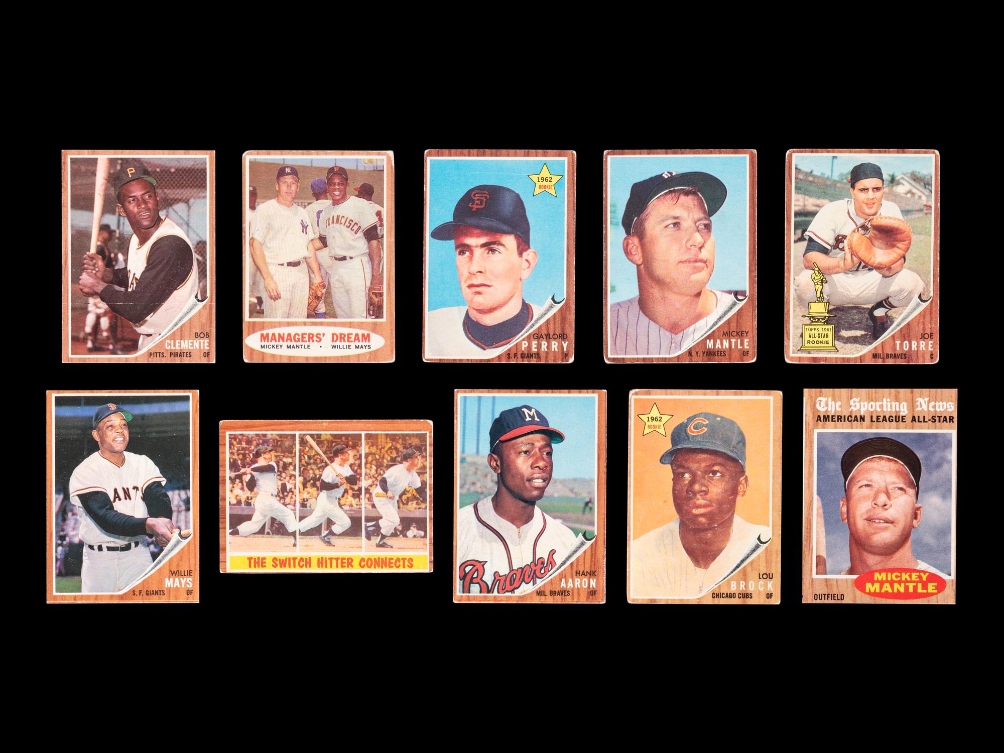 A Complete Set of 1962 Topps Baseball Cards (598/598)