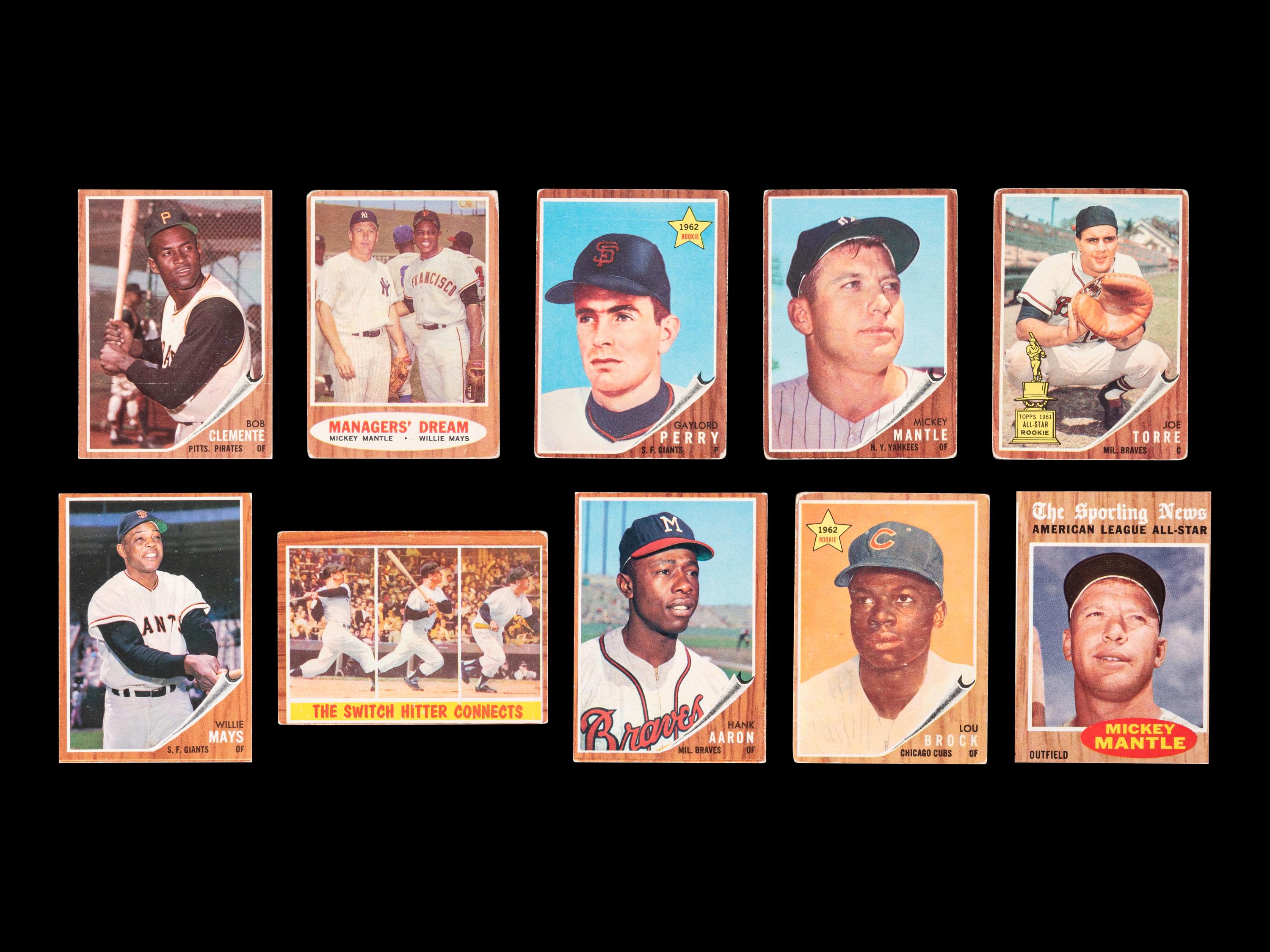A Complete Set of 1962 Topps Baseball Cards (598/598)