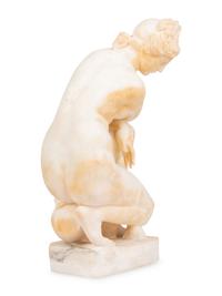 An Alabaster Figure of Crouching Venus