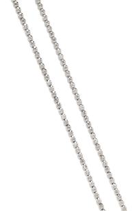 A 14 Karat White Gold and Diamond Longchain Riviere Necklace, 62.30 dwts.