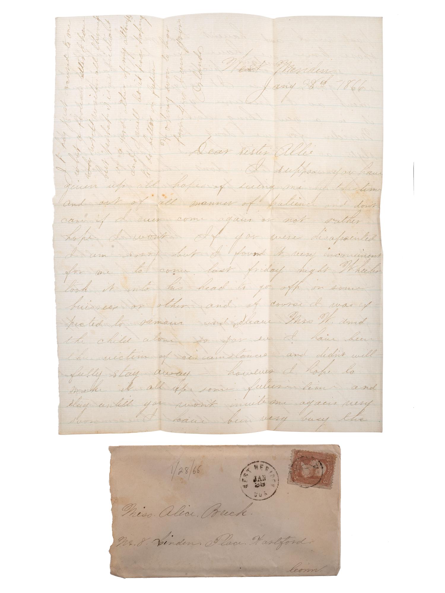 [GOFF, Orlando S. (1843-1916)] -- [CIVIL WAR] -- [EARLY PHOTOGRAPHY]. Civil War letters of Orlando S. Goff, Co. K, Connecticut 10th Infantry, accompanied by post-war letters describing his entry into the trade of photography.
