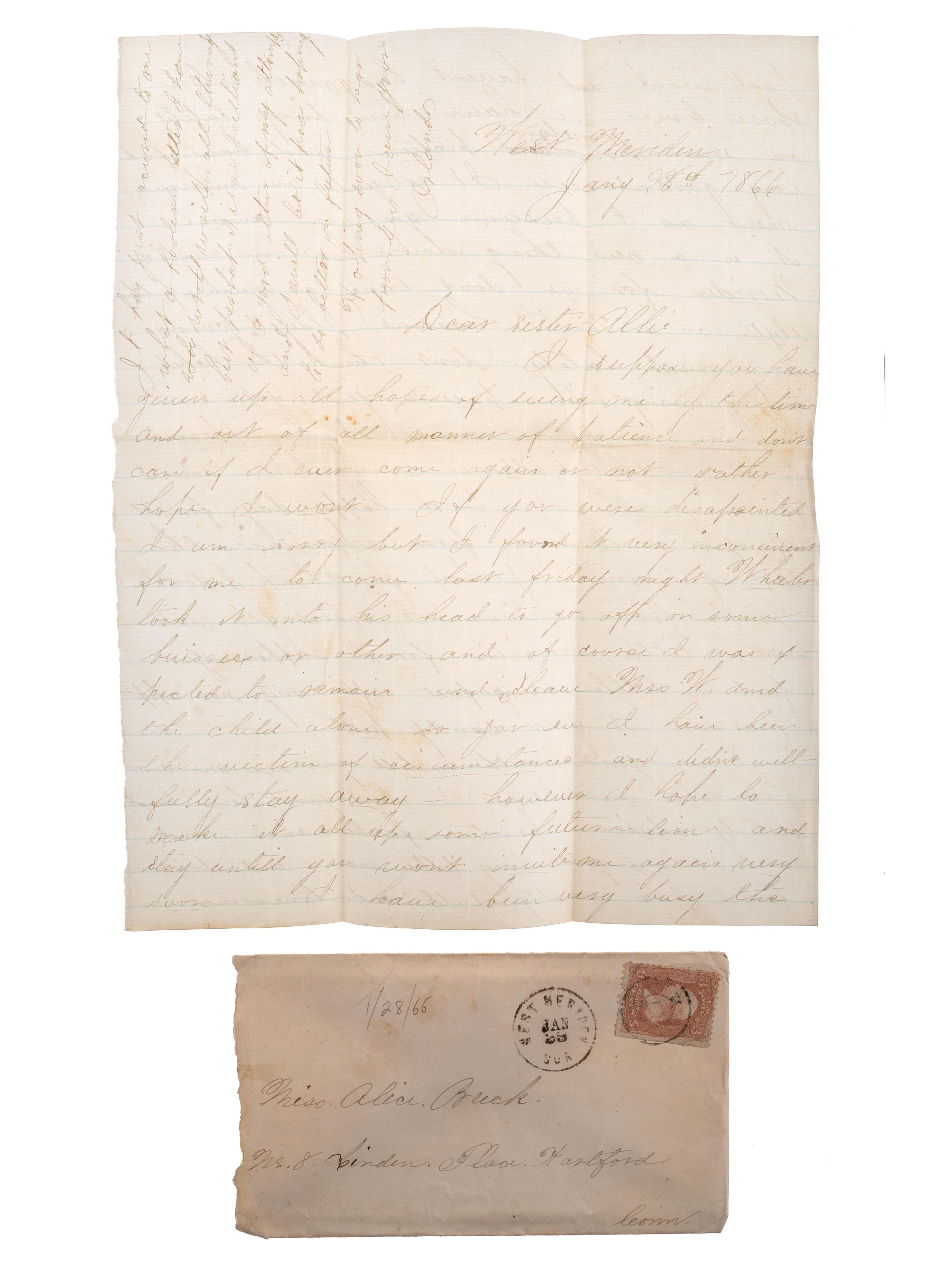 [GOFF, Orlando S. (1843-1916)] -- [CIVIL WAR] -- [EARLY PHOTOGRAPHY]. Civil War letters of Orlando S. Goff, Co. K, Connecticut 10th Infantry, accompanied by post-war letters describing his entry into the trade of photography.