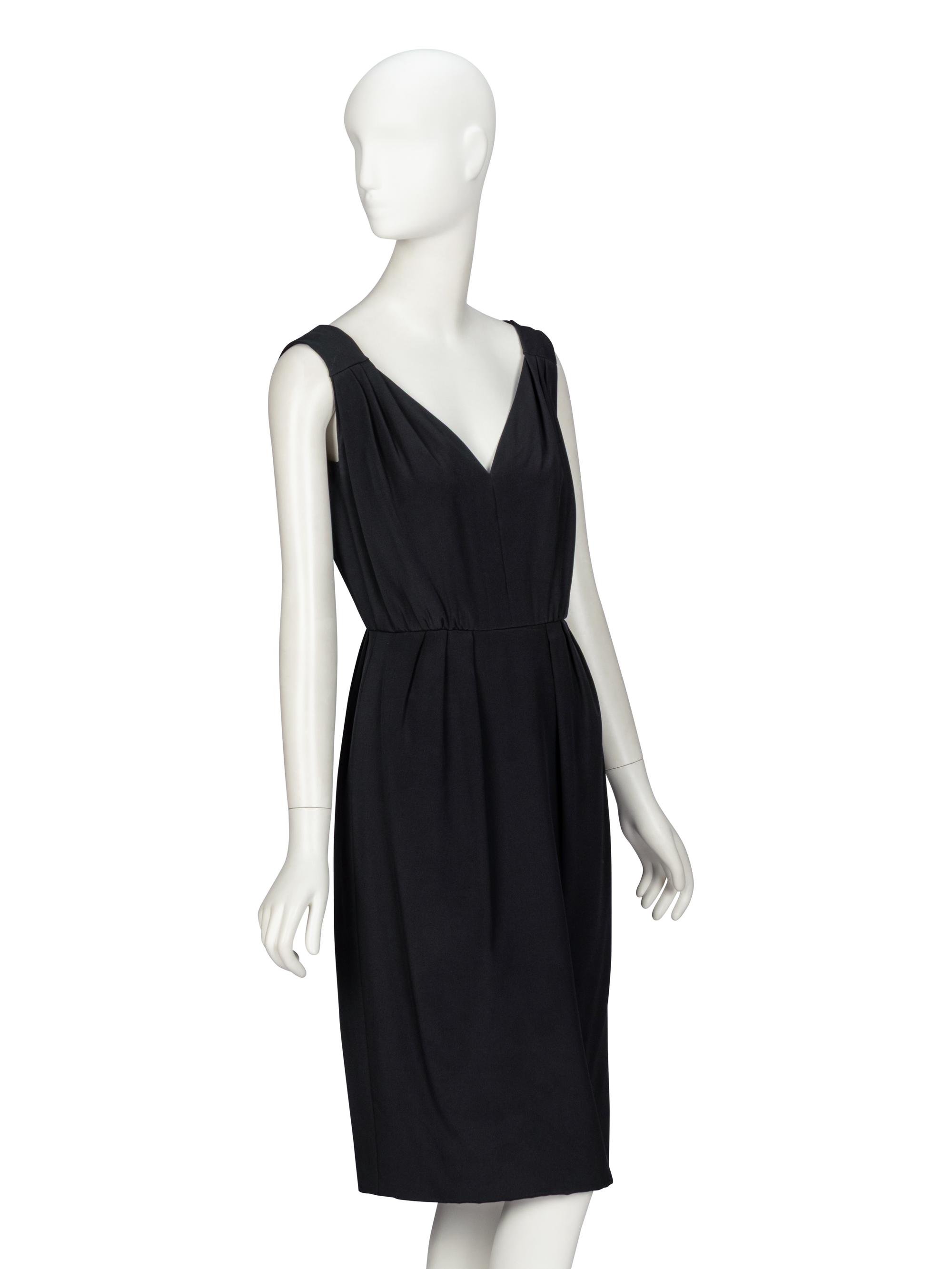Galanos, Black Bespoke Cocktail Dress
