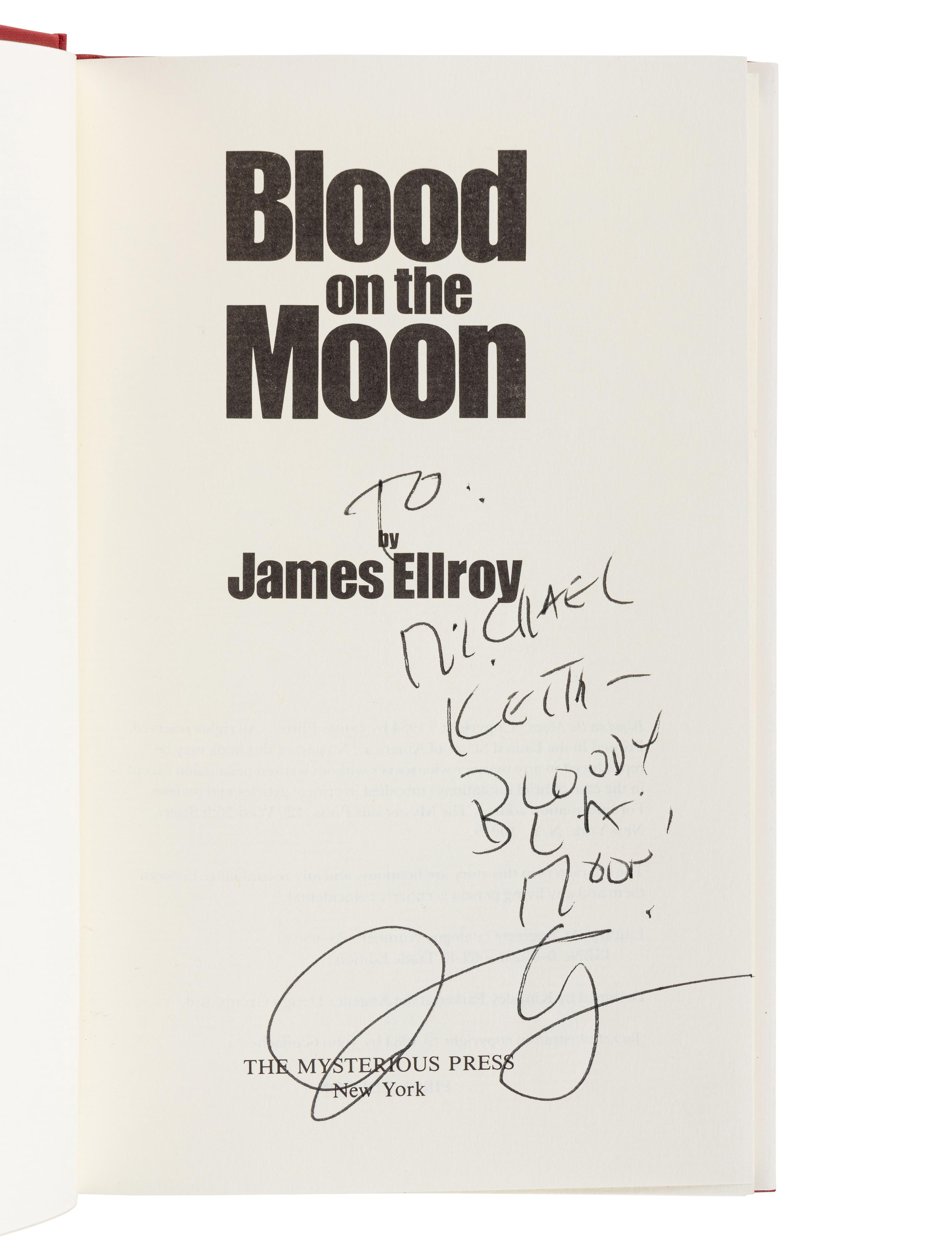 ELLROY, James (b. 1948). A group of 10 works by Ellroy, MOST FIRST EDITION, ALL SIGNED OR INSCRIBED, comprising: