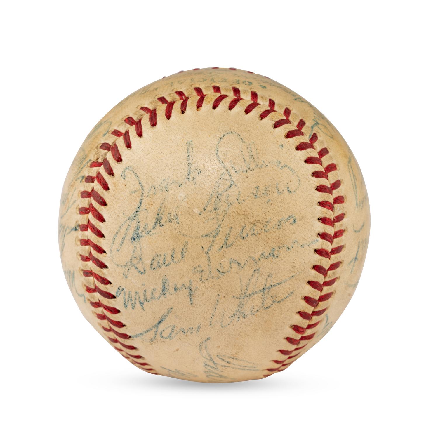A 1956 Boston Red Sox Team Signed Autograph Baseball Featuring Ted Williams (Beckett Authentication Services Letter of Authenticity)