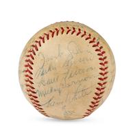 A 1956 Boston Red Sox Team Signed Autograph Baseball Featuring Ted Williams (Beckett Authentication Services Letter of Authenticity)