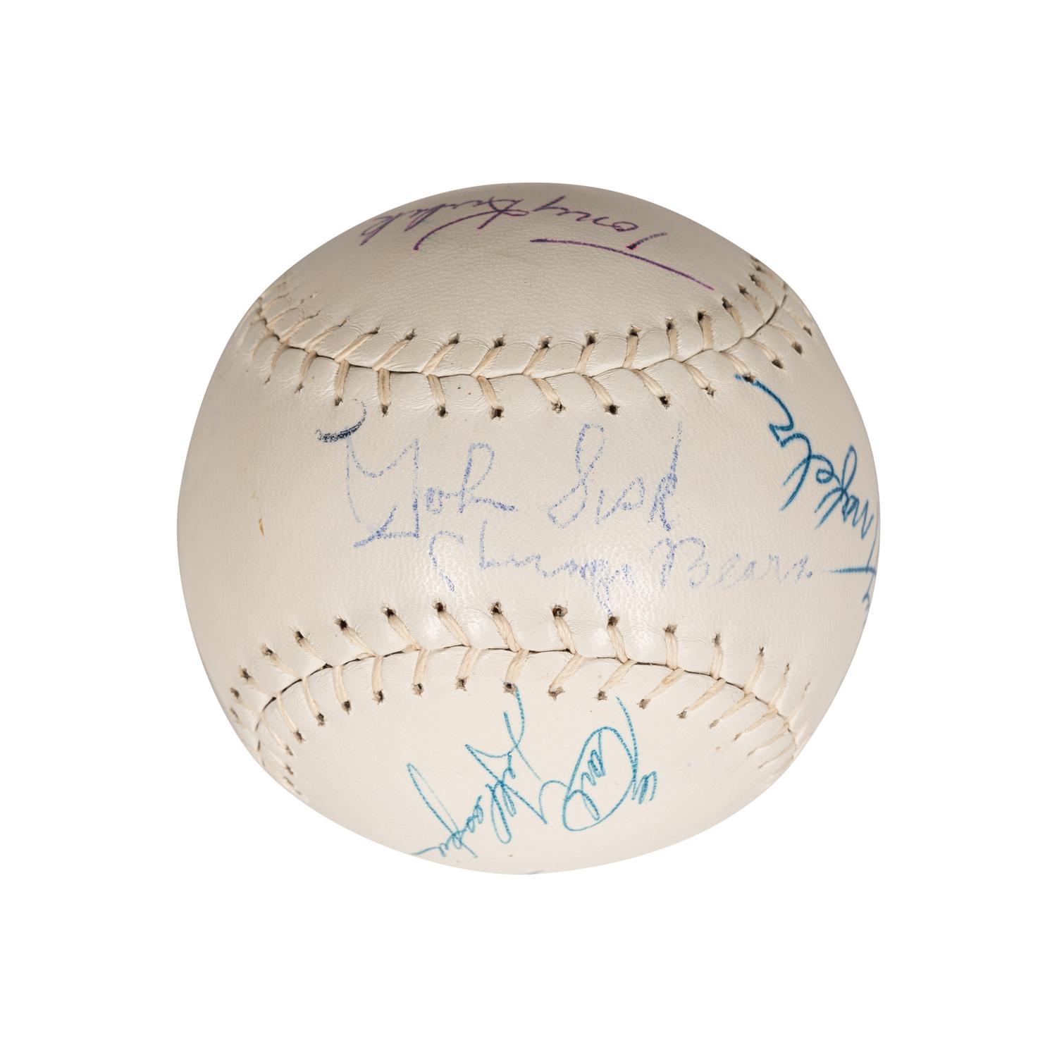A Group of Signed Autograph Baseballs and One Signed Autograph Softball,
