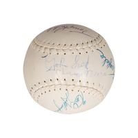 A Group of Signed Autograph Baseballs and One Signed Autograph Softball,