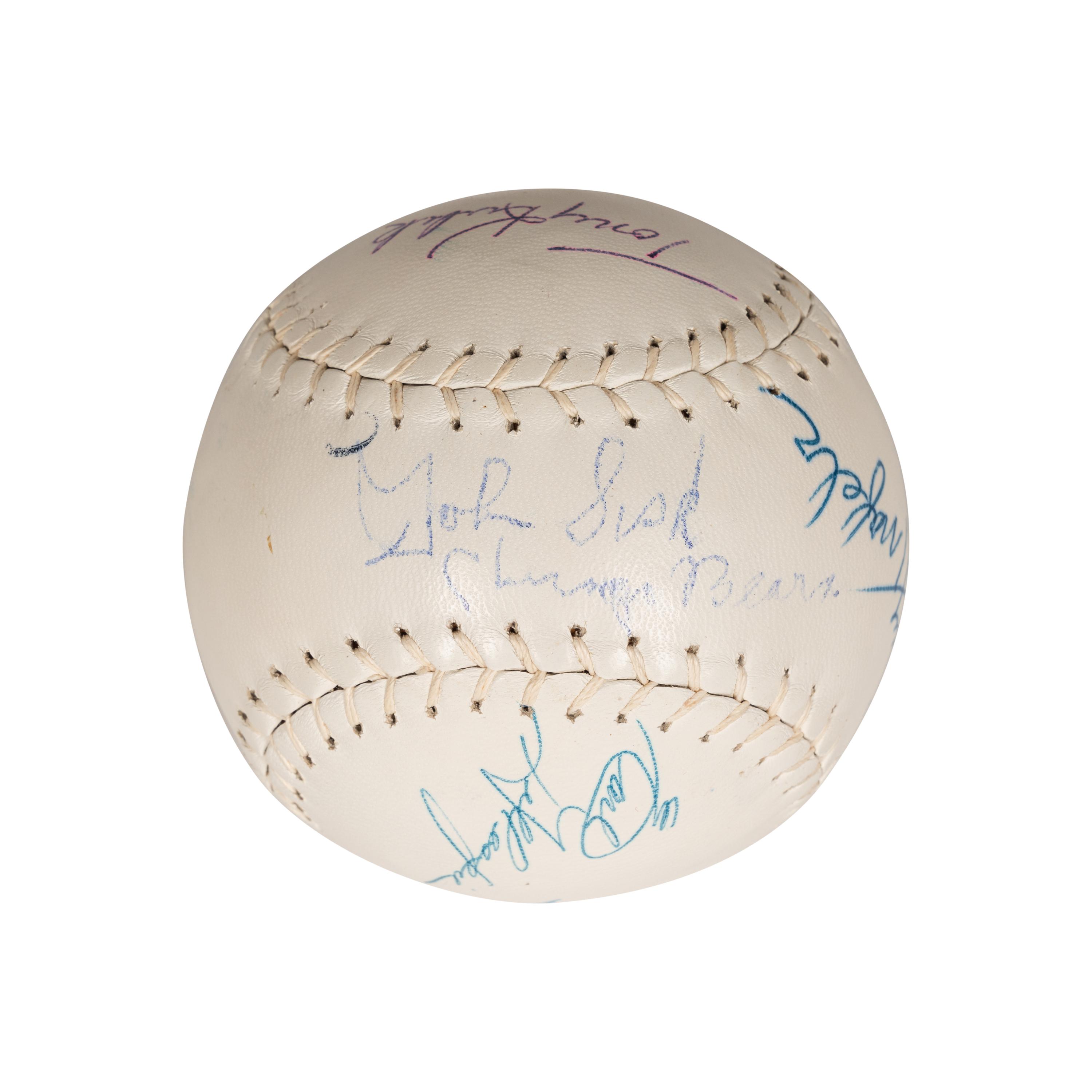A Group of Signed Autograph Baseballs and One Signed Autograph Softball,