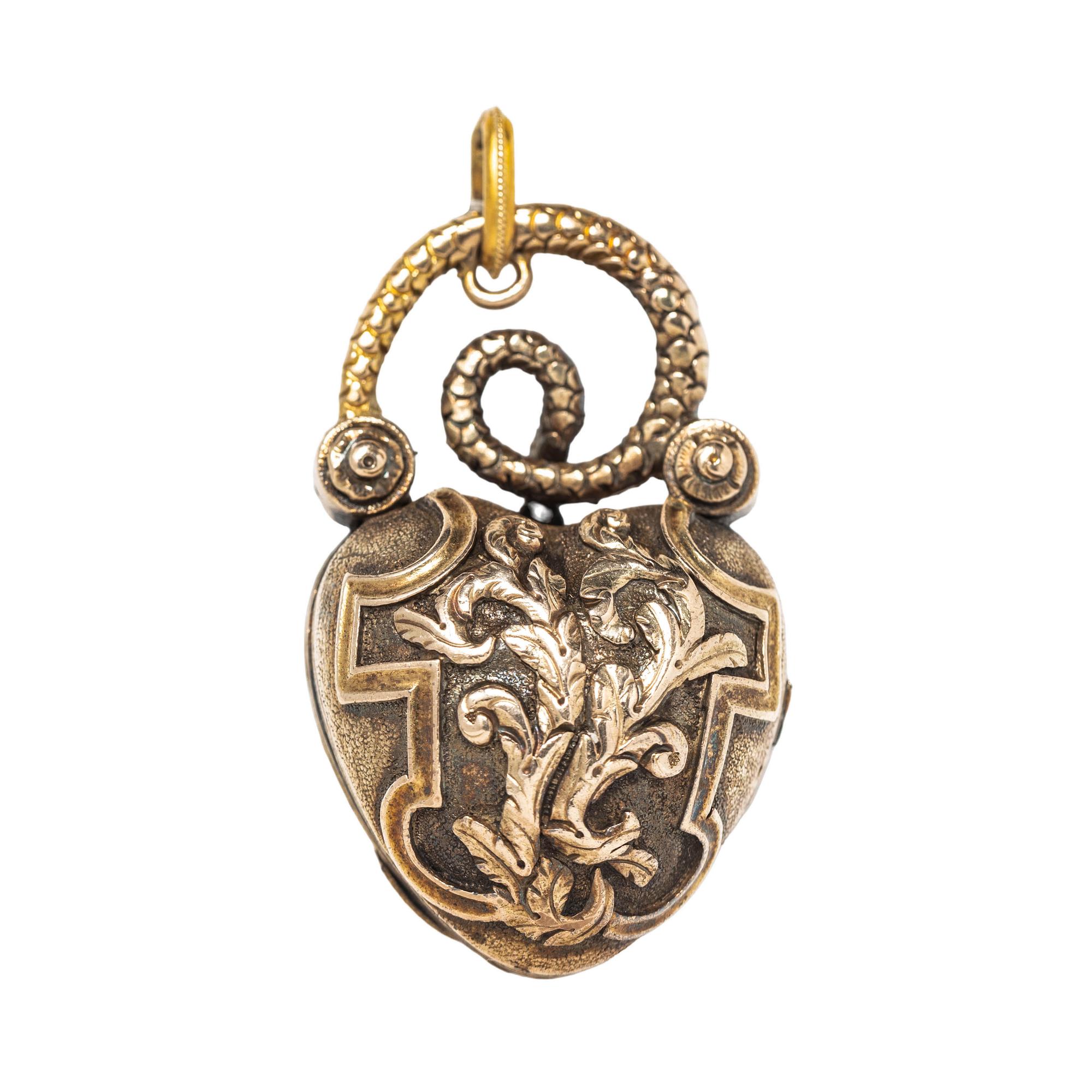 VICTORIAN, YELLOW GOLD LOCKET