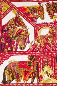 An Hermes 140cm Silk Cashmere Scarf, 140"x140".