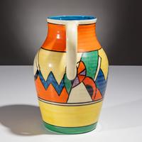 Clarice Cliff (English, 1899–1972) — Blue 'W' Jug