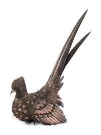 An Italian Silver Model of a Pheasant