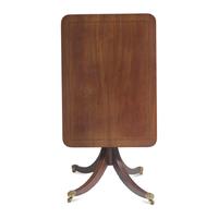 A Regency Inlaid Mahogany Tilt-Top Table