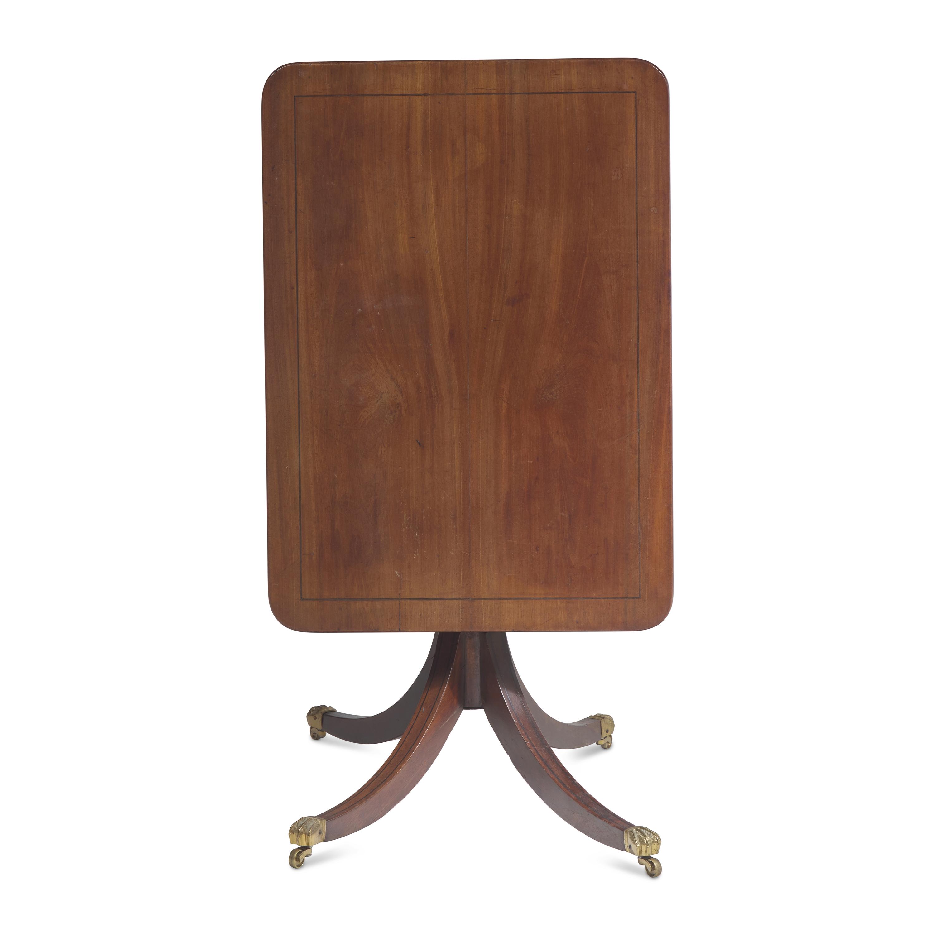 A Regency Inlaid Mahogany Tilt-Top Table