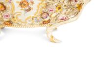 A Meissen Porcelain Footed Centerpiece Basket — 19th Century