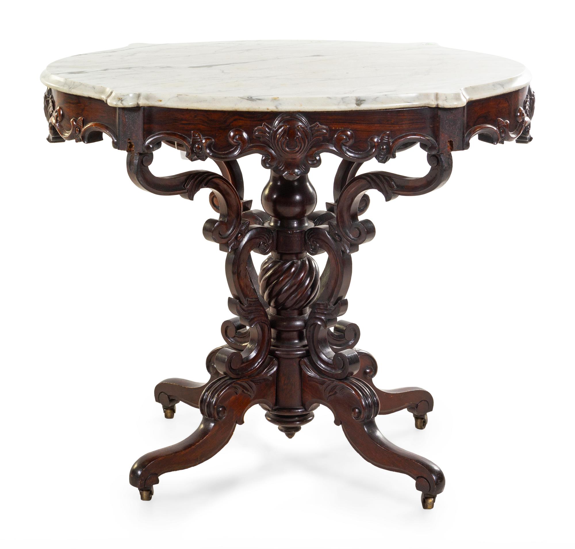 A Victorian Rosewood Center Table