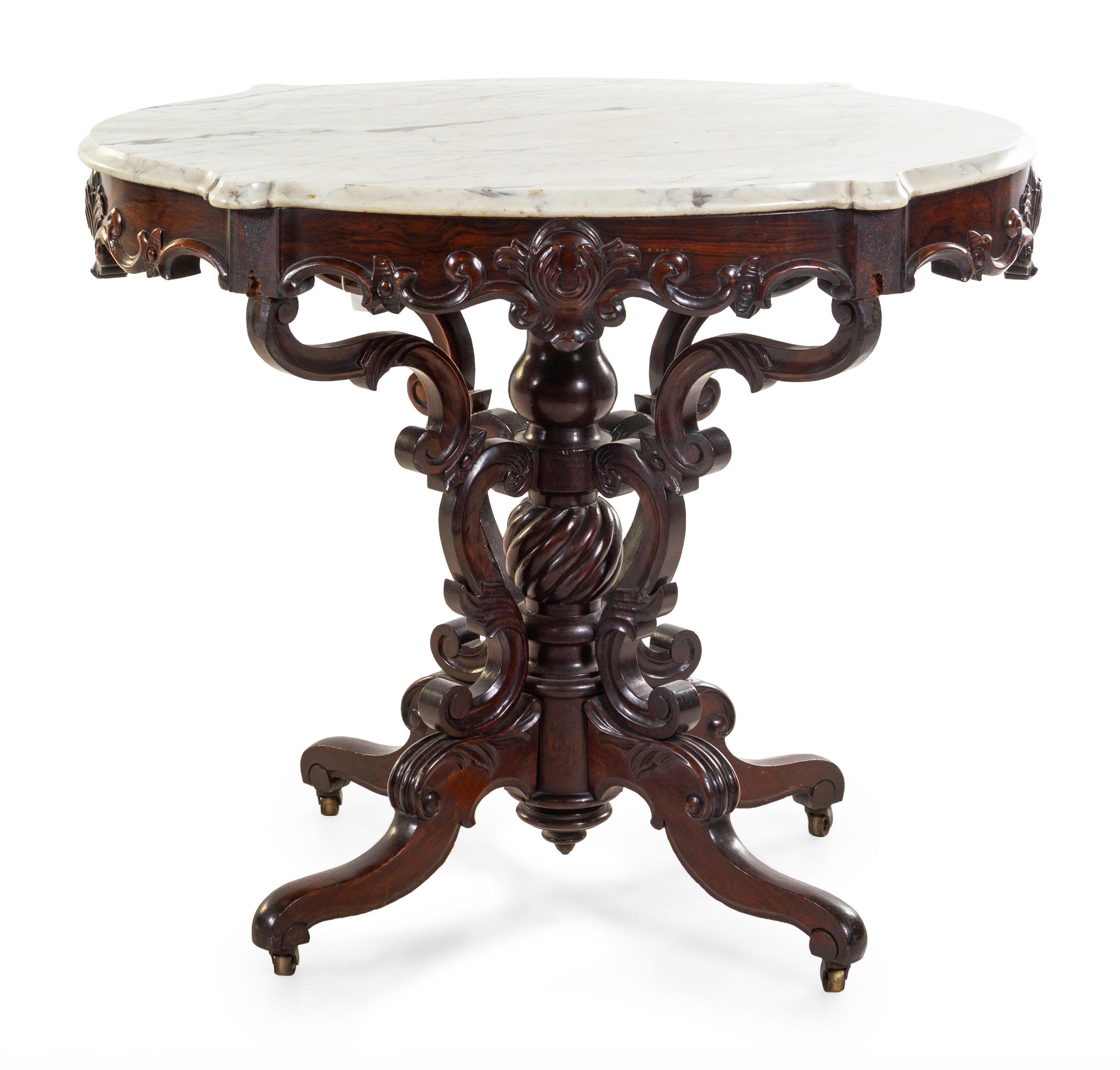 A Victorian Rosewood Center Table