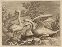 Boetius Adams Bolswert, (Dutch, 1580-1633), Natus Dei, 1632 (6 plates from a portfolio of animals in landscapes after Abraham Bloemaert