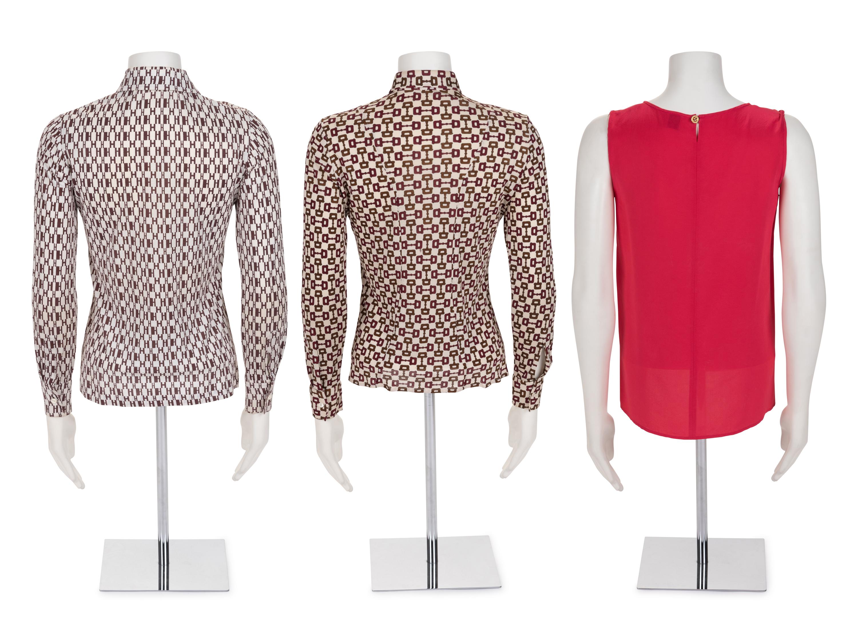 Six Designer Tops: Three Chanel, Two Gucci, One Hermès, 1980s-90s
