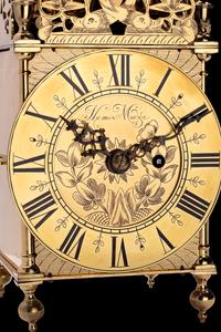 An English Brass Lantern Clock, Thomas Mudge