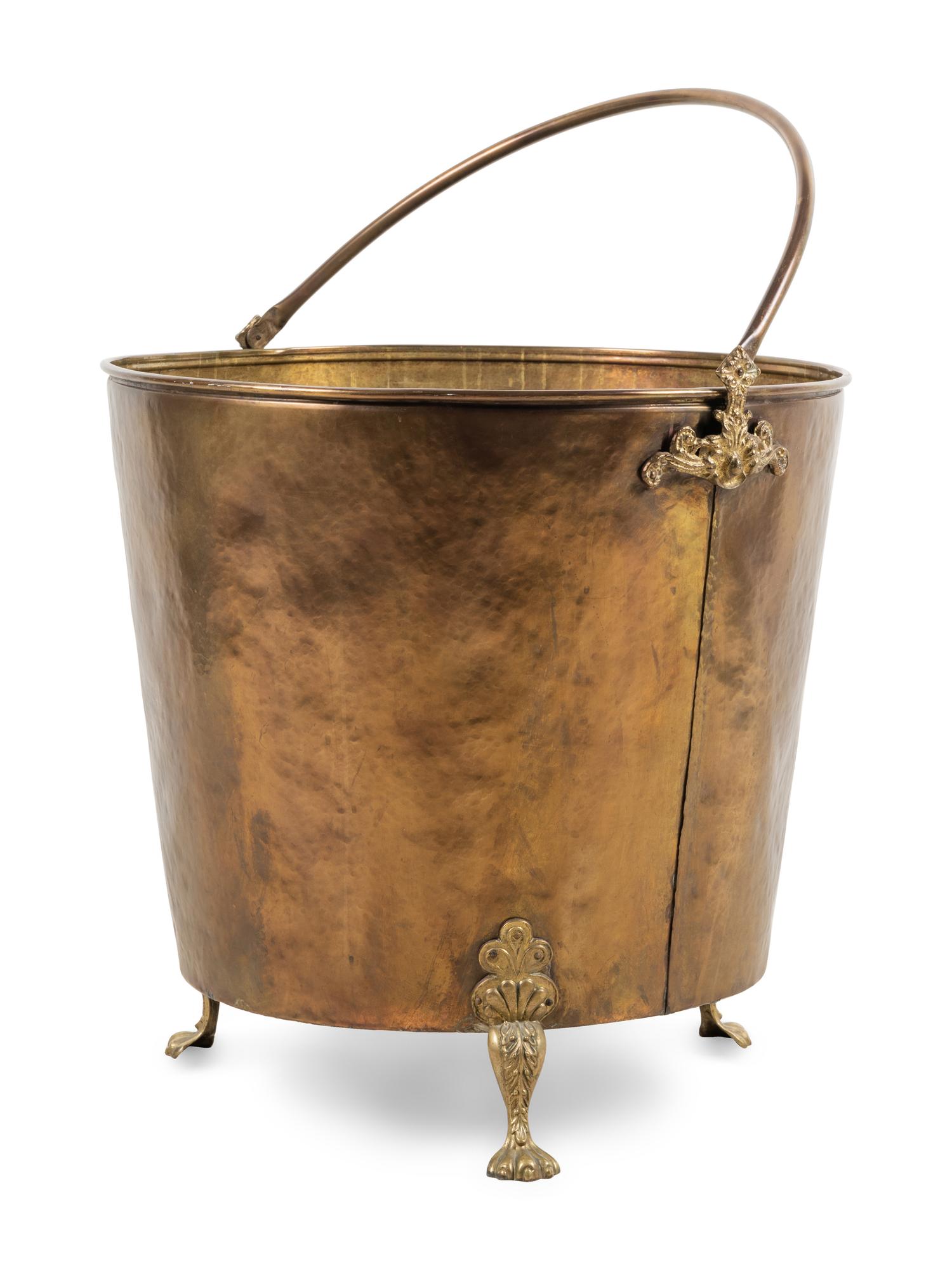An English Copper Coal Scuttle