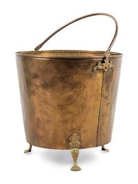 An English Copper Coal Scuttle