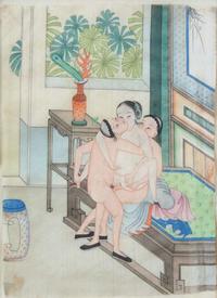 A set of twelve Chinese erotic album leaves, late Qing dynasty to Republic period 春宮圖一組十二幅 晚清至民國