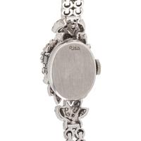 HAMILTON, DIAMOND AND 14K WHITE GOLD SURPRISE WATCH