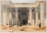 David Roberts, (British, 1796-1864), Views of Egypt published by FG Moon, comprising View from Under the Portico of the Temple of Dende